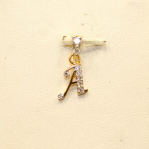 22KT Yellow Gold Indian Attractive Ladies Alphabet ' A ' Pendant