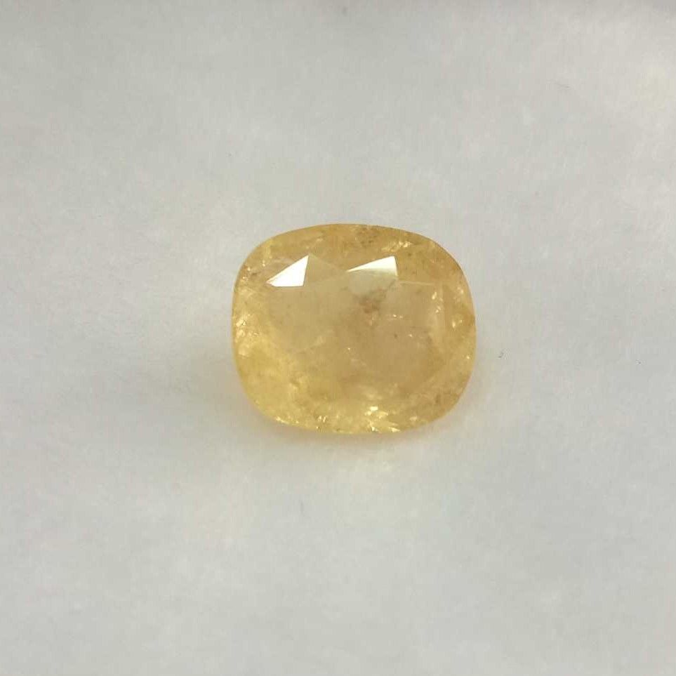 6.88ct cushion yellow yellow-sapphire-pukhraj