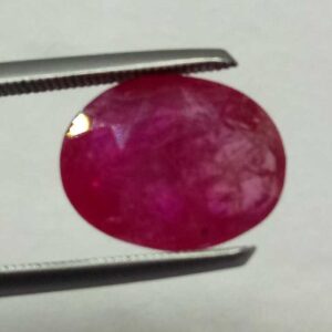 5.20ct oval red ruby-manek