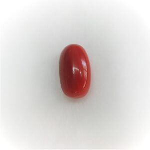 5.16ct (5.67 ratti) oval natural red-coral (mungaa) KBG-C012