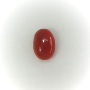 3.86ct (4.24 ratti) oval natural red-coral (mungaa) KBG-C006