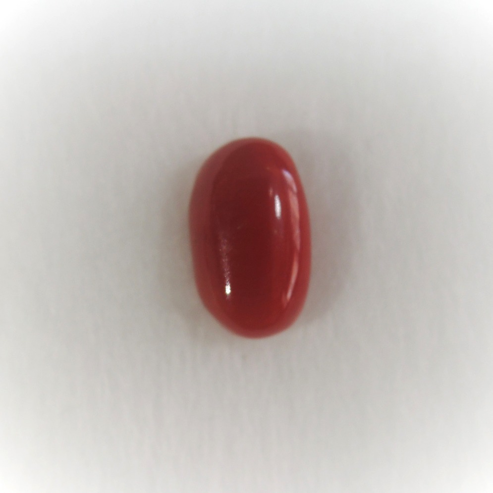 3.52ct oval natural red-coral (mungaa) KNG-C002