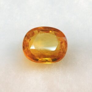 3.98ct (4.37 ratti) oval natural yellow-sapphire(pukhraj) KBG-S011