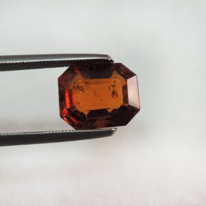 4.00ct rectangle natural hessonite-gomed KBG-G005