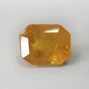 3.68ct rectangle faceted yellow-sapphire-pukhraj KBG-S003