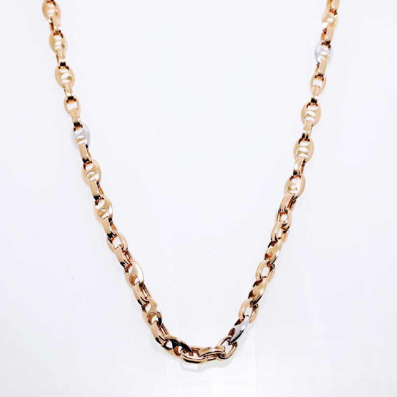 18k Rose Gold Chain for Men