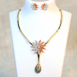 22K Gold Double Tone Dokiya Set