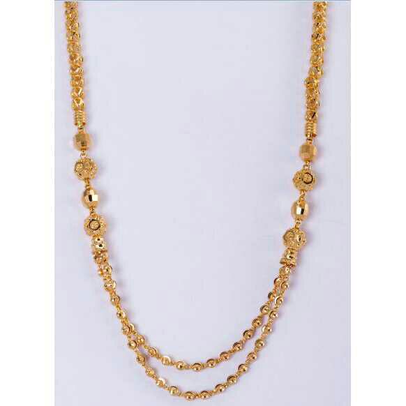 22K / 916 Gold Ladies 2 Line Modern Mala