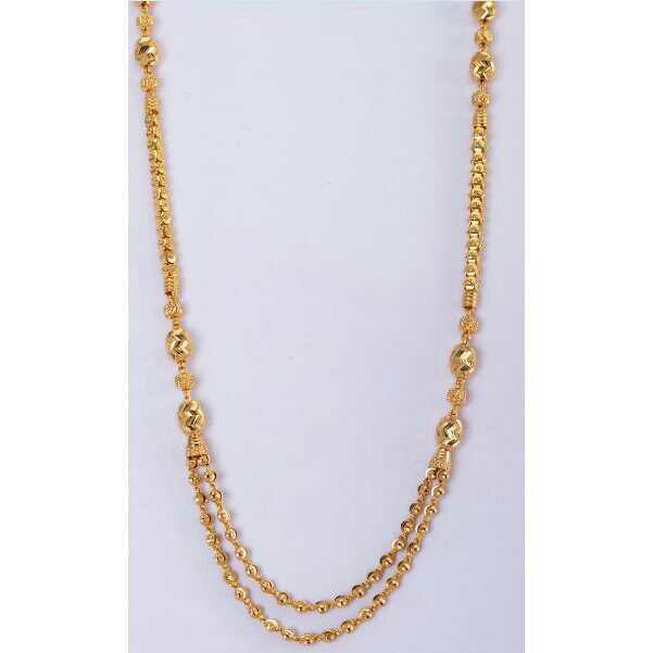 22K / 916 Gold Ladies 2 Line Stylish Chain