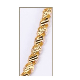 22KT Gold Ladies Fancy Handmade Chain Yellow - Image 2