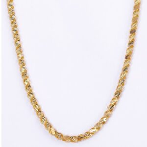22KT Gold Ladies Fancy Handmade Chain Yellow