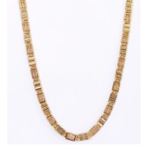 22KT Gold Ladies Fancy Handmade Chain Yellow