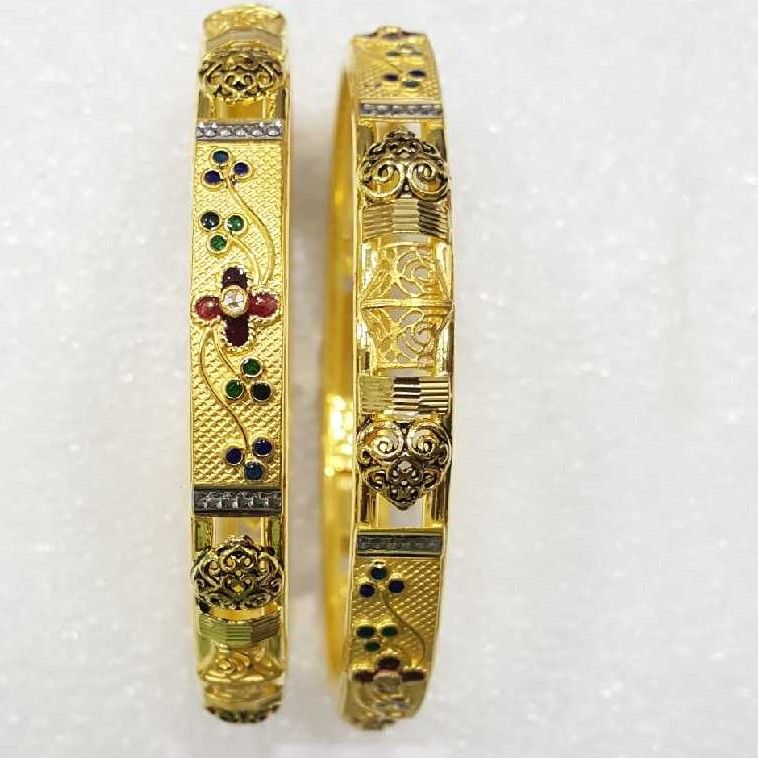 22K / 916 Indian Gold Ladies Stylish Copper Kadli