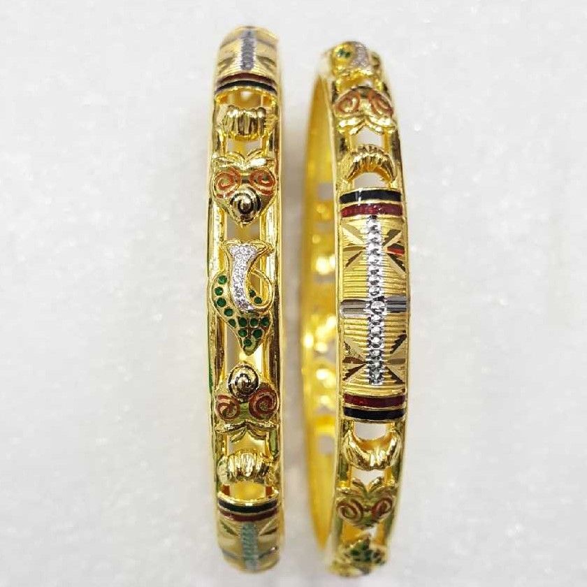 22K / 916 Gold Indian Copper Kadli For Women