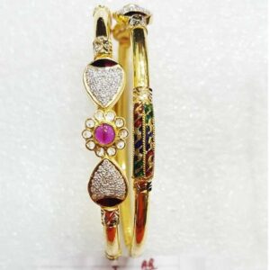 22K / 916 Gold Ladies antique Flower Copper Kadli