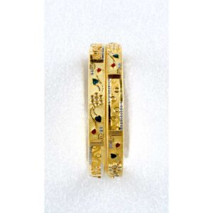 22K / 916 Yellow Gold Ladies Indian Prong Copper Kadli