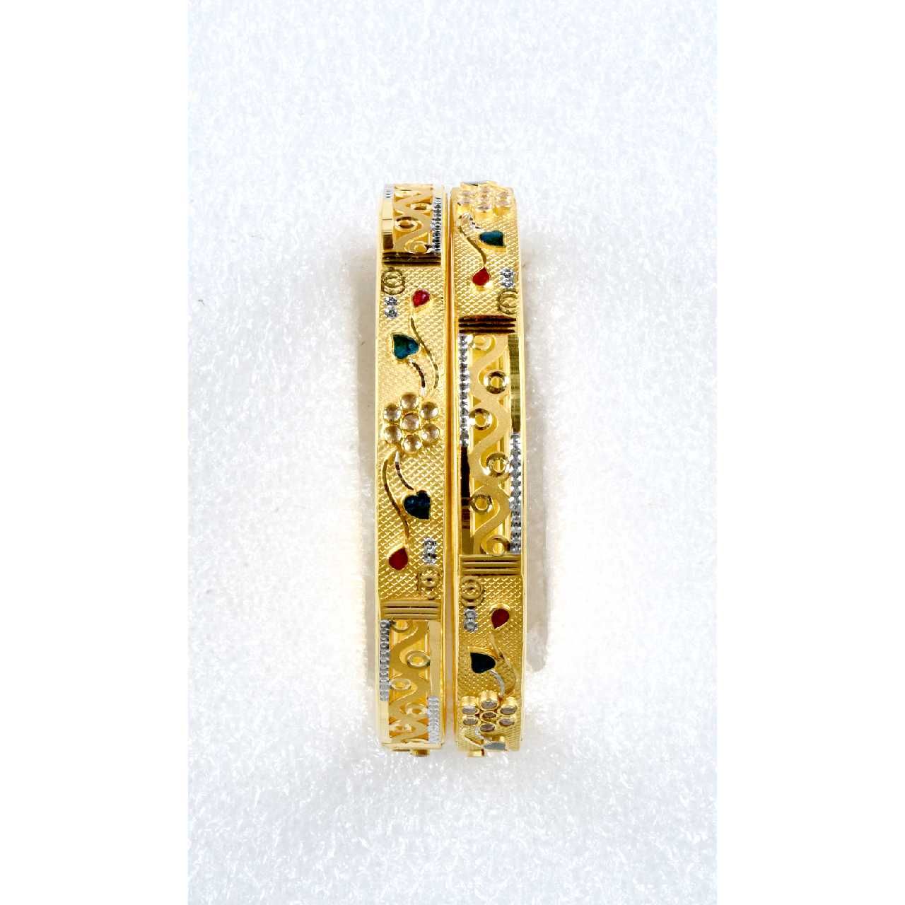 22K / 916 Yellow Gold Ladies Indian Prong Copper Kadli