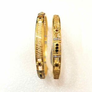 22KT Ladies Yellow Gold Indian Classic Pave kadli