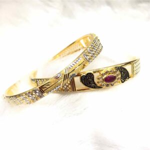 916 Copper Ladies Gold Pave Kadli