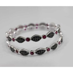 92.5 silver marcasite bangles