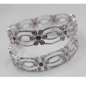92.5 silver super micro stone bangles