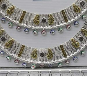 Silver gold polish broad payal