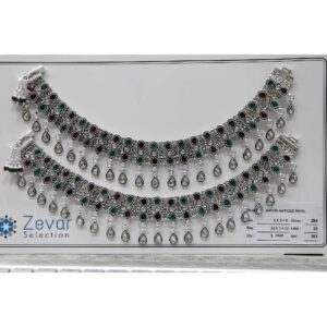 Silver jaipuri broad payal