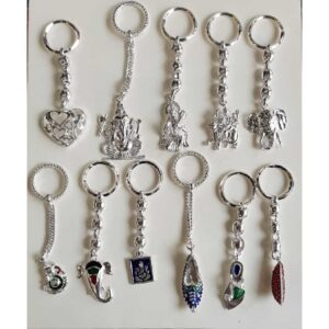 Silver fancy keychains