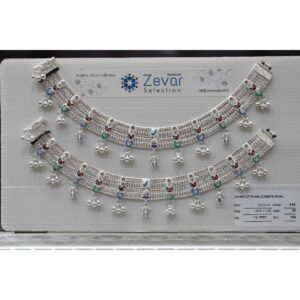 Silver fancy broad payal