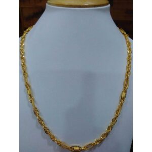 22KT Yellow Gold Designer Indo Italian Gents Chain
