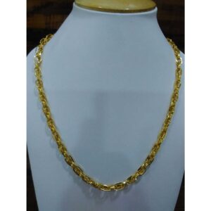 22KT Yellow Gold Gents Indo Italian Vertical Charming Chain