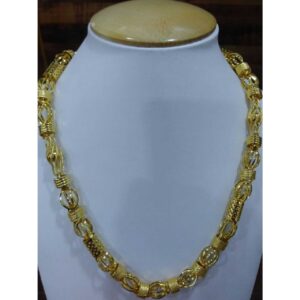 22KT Yellow Gold Gents Indo Italian Vertical Special Chain