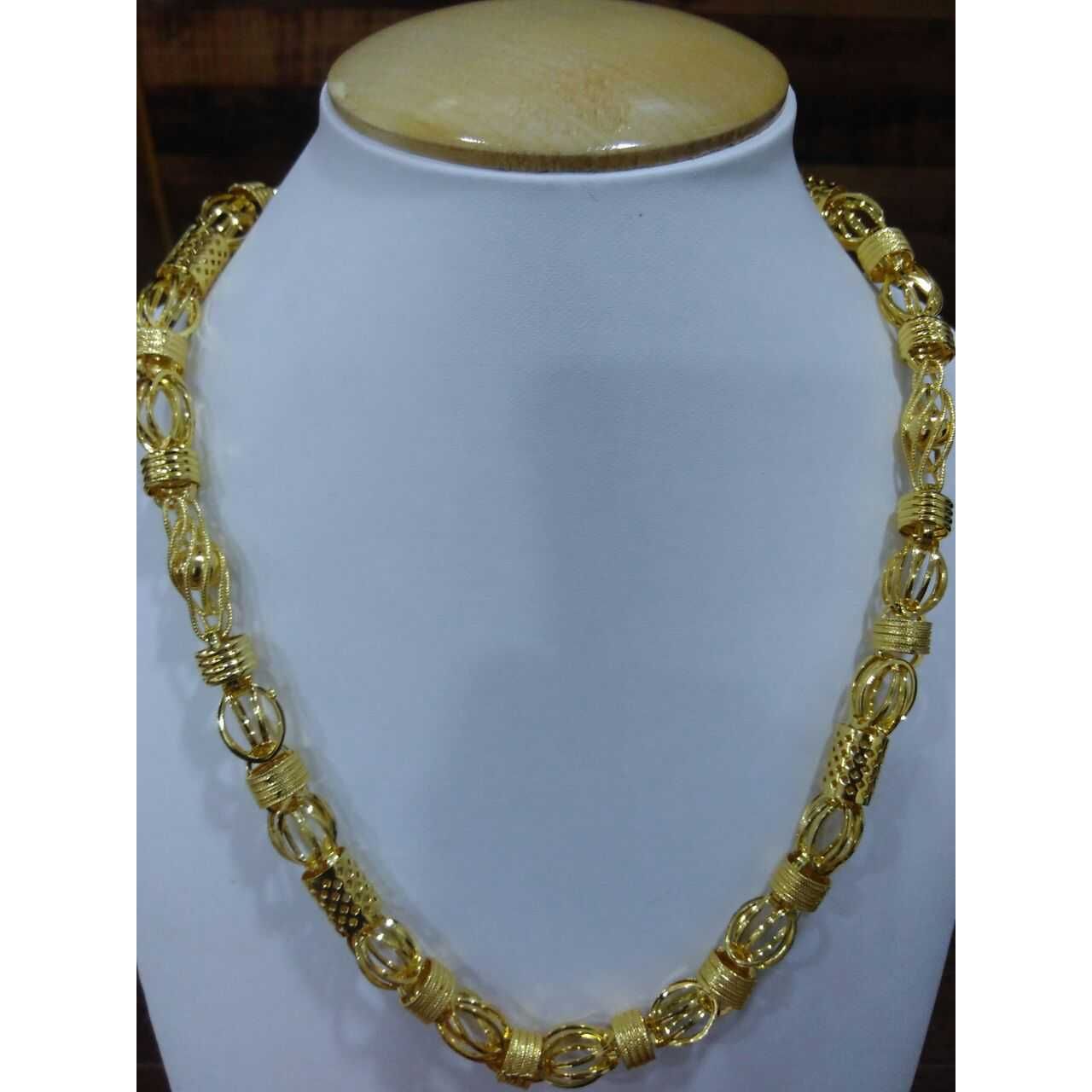 22KT Yellow Gold Gents Indo Italian Vertical Special Chain