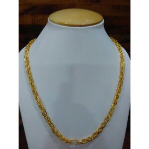 916 Yellow Gold Stunning Indo Italian Gents Vertical Chain