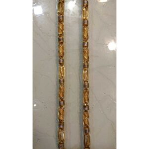 22KT Yellow Gold Gents Indian Vertical Hollow Modern chain