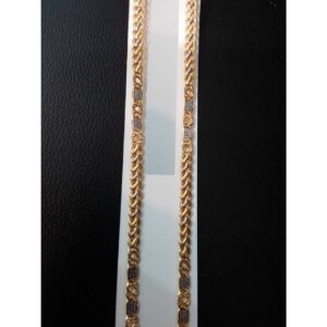 22KT Gold Gents Hollow Modern Chain