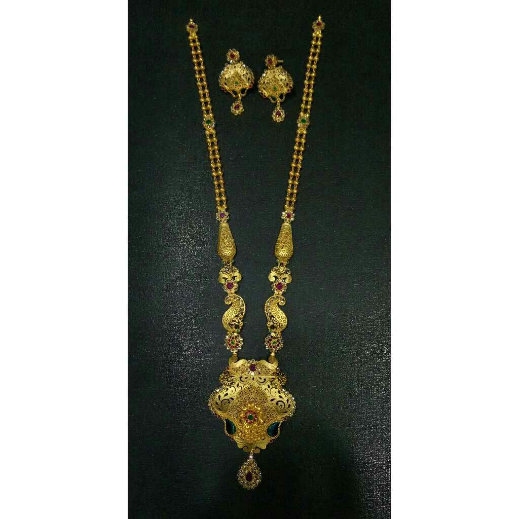916 Gold Long Necklace Set