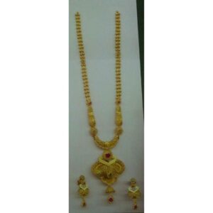 22K / 916 Gold Indian Ladies Antique Necklace Set