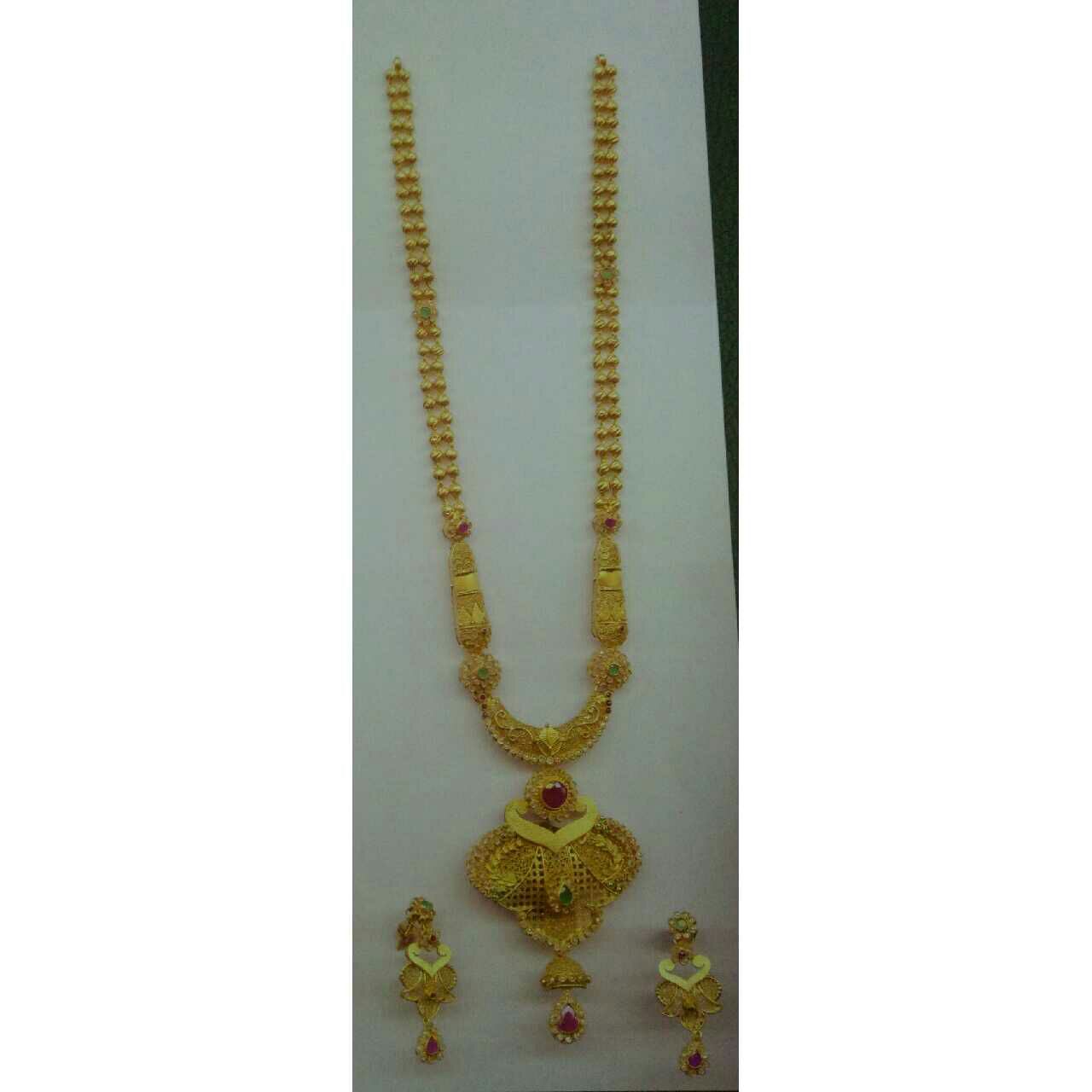 22K / 916 Gold Indian Ladies Antique Necklace Set