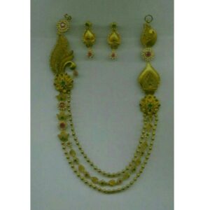 22K / 916 Gold Indian Antique Vertical Laher
