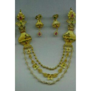 22KT Yellow Gold Ladies Indian Antique Mini Laher