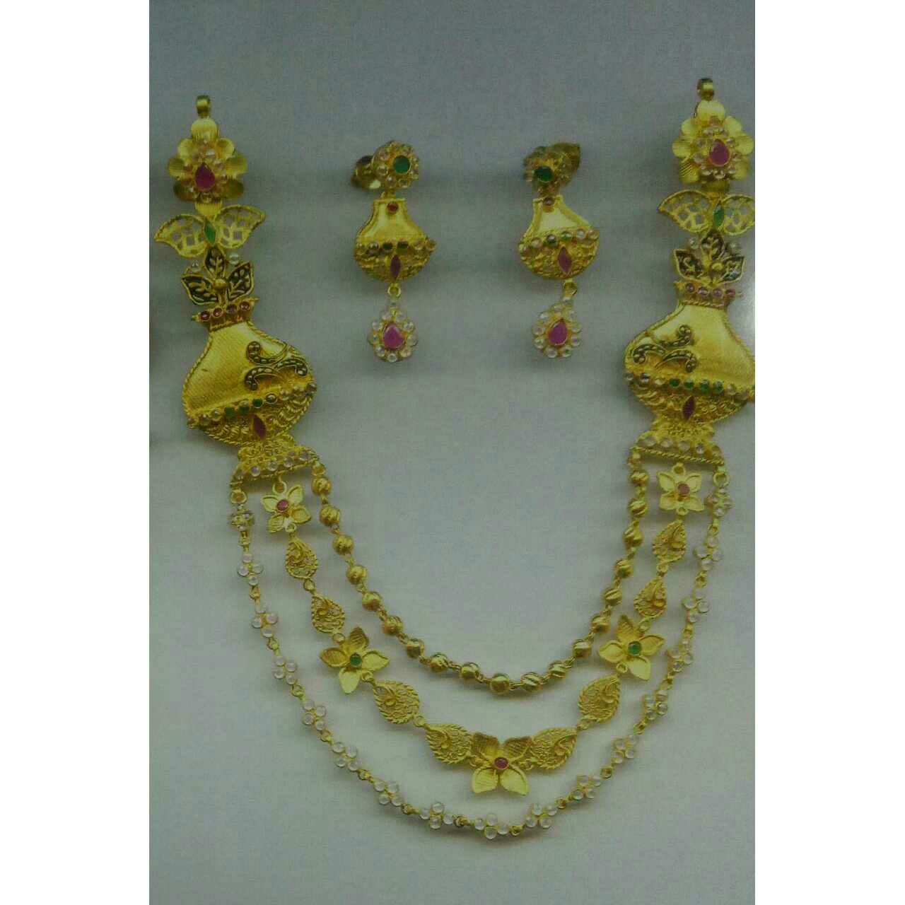 22KT Yellow Gold Ladies Indian Antique Mini Laher