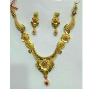 22K / 916 Gold Antique Short Necklace Set