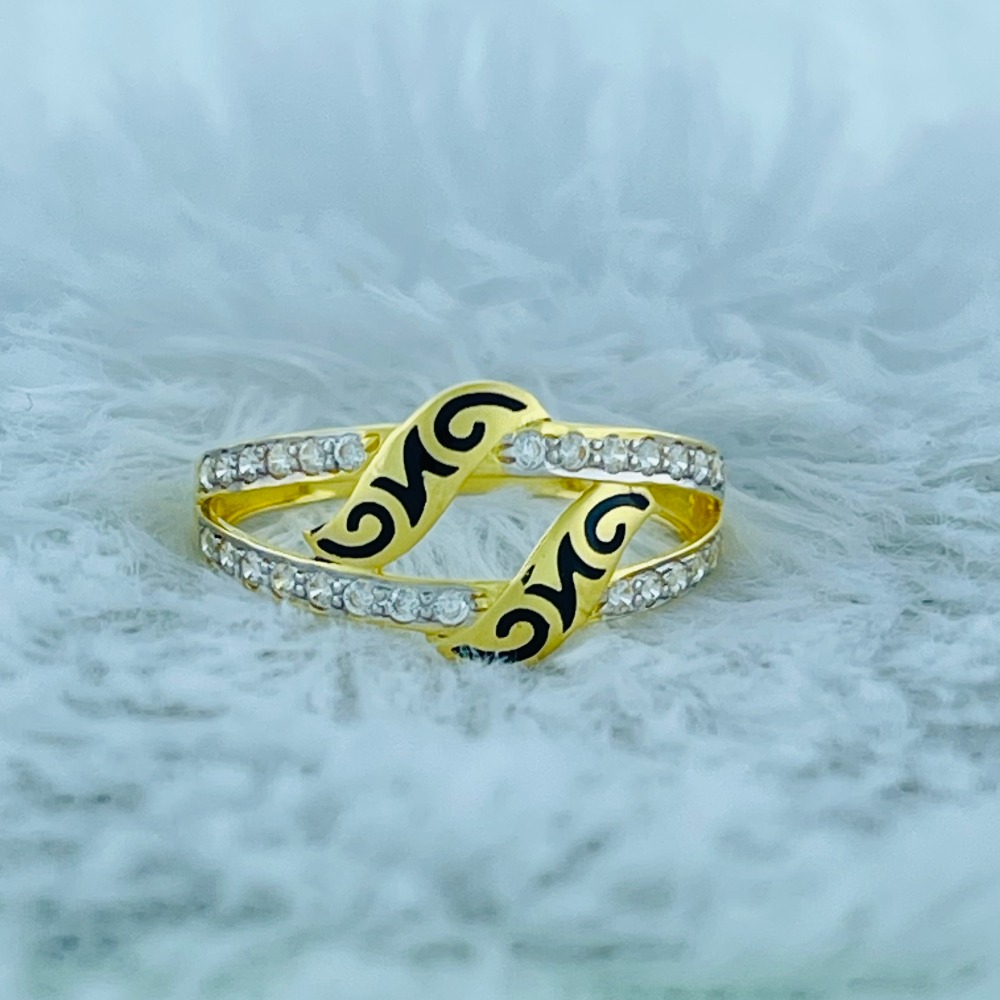 22K gold CZ Delicate Ring For Women