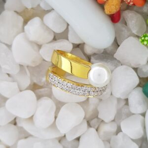 22k white Pal ring