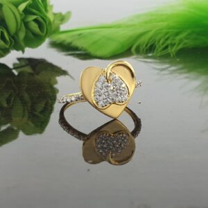 22k Heart ladies ring