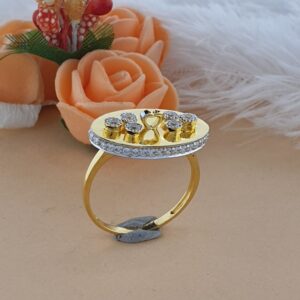 round heart ladies ring