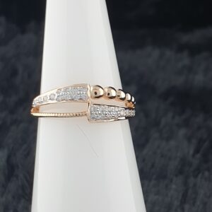 rose gold ladies ring