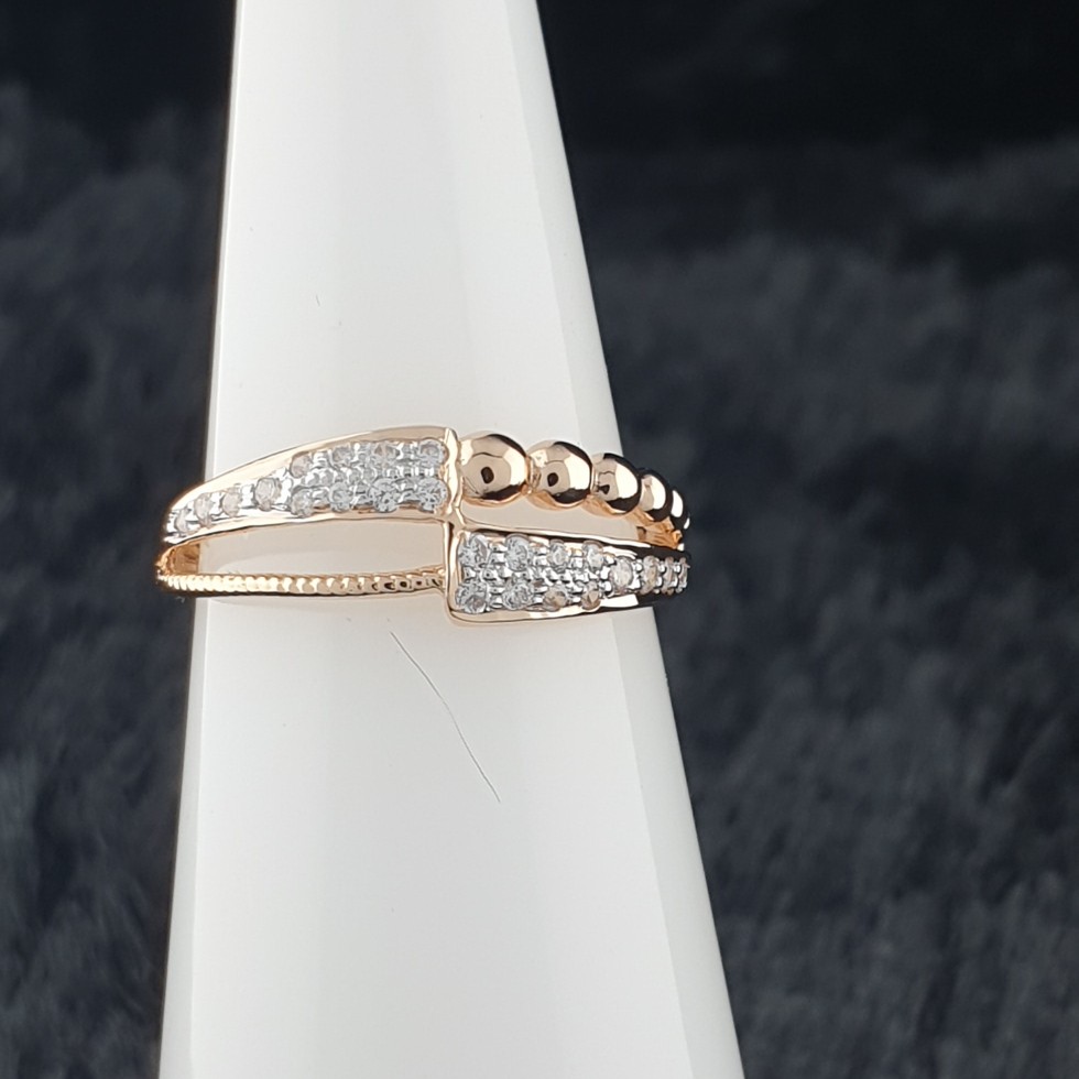 rose gold ladies ring