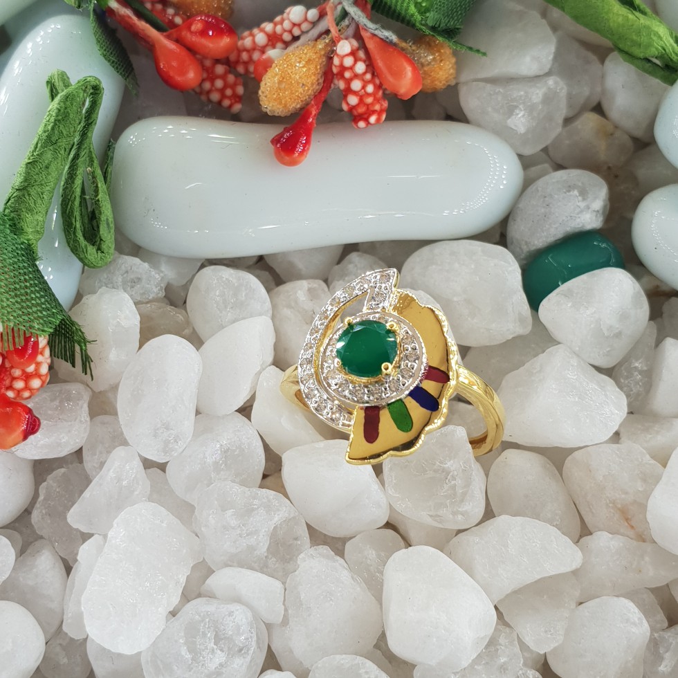 22c green cockatiel ring